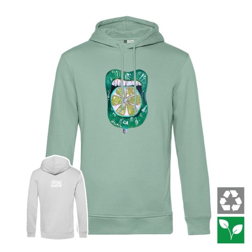 Lime SUMMERKISS Organic Hoodie