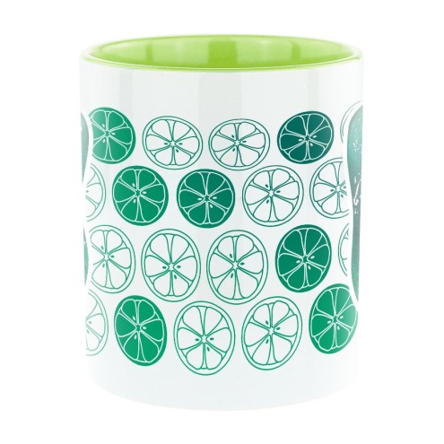 Lime SUMMERKISS bi-color mug green