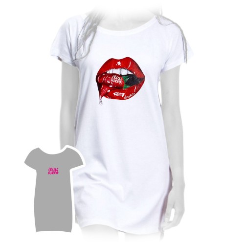Camicia lunga SUMMERKISS alla fragola