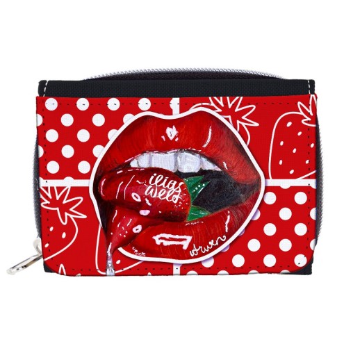 Portafoglio/borsa SUMMERKISS alla fragola
