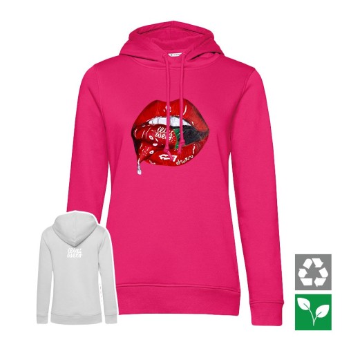 Fragola SUMMERKISS Felpa con cappuccio biologica donna