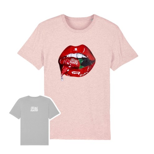 Maglietta biologica SUMMERKISS alla fragola unisex