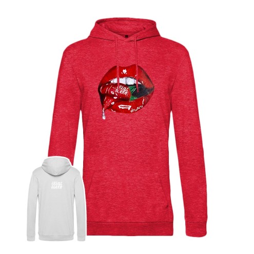 Felpa con cappuccio estiva SUMMERKISS alla fragola