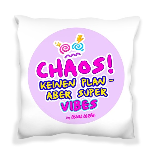 CHAOS - pas de plan - mais des supers vibrations Housse de coussin