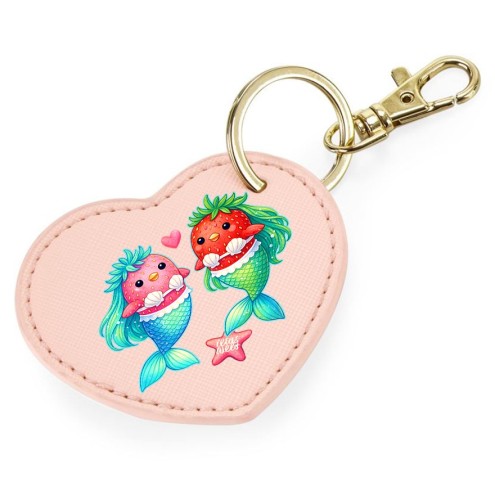Pendentif cœur Mermaids aux fraises