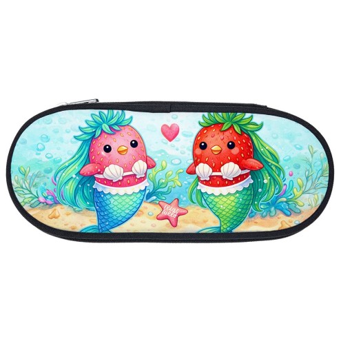 Pochette de plumes Mermaids aux fraises / Pochette de plumes