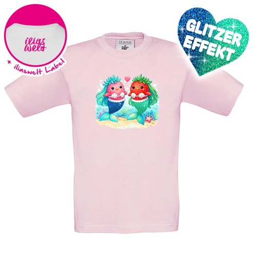 Fraise Mermaids GLITZER T-shirt enfants