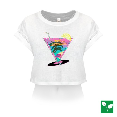 Ilias Welt Palm Beach Organic Crop T-Shirt donna