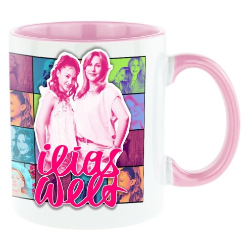 Caleidoscopio tazza bicolore rosa