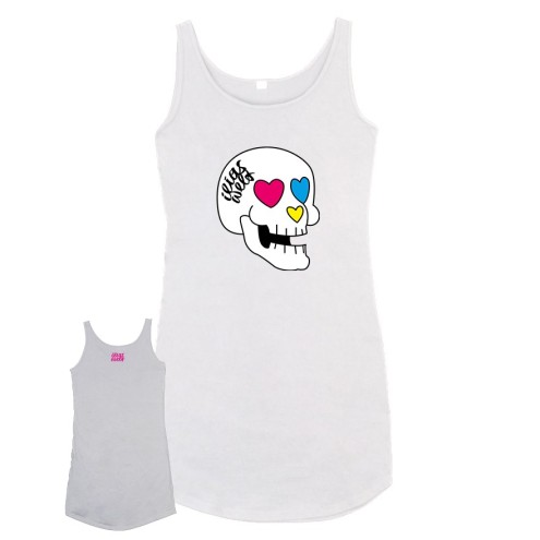 Ilias Welt Skull Long-Top women