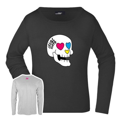 Ilias Welt Skull cotton long sleeve shirt women