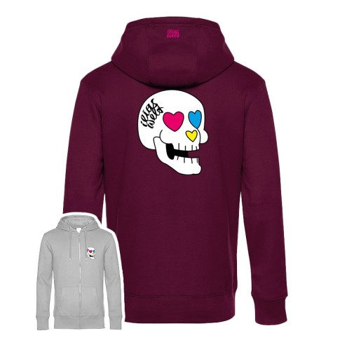 Ilias World Skull Premium Zipped Hoodie