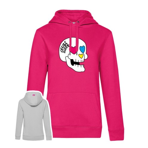 Ilias World Skull Premium Hoodie women