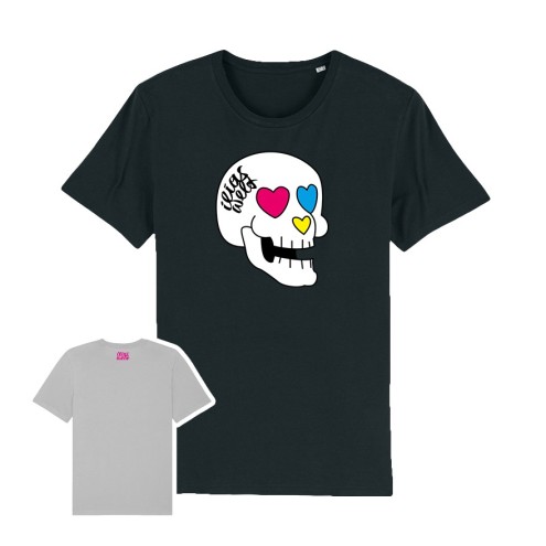 Ilias World Skull Organic T-Shirt unisex