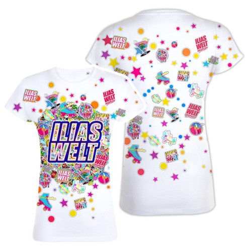 ILIAS Sticker World All-Over-Print T-Shirt unisex
