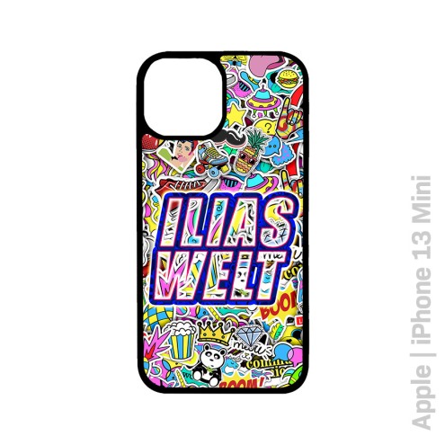 ILIAS sticker world cell phone case black