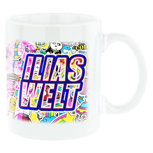 ILIAS sticker world mug