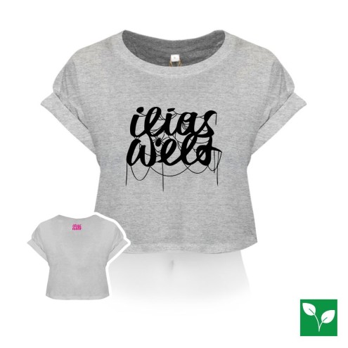 Ilias Welt SPIDER nero Maglietta bio da donna
