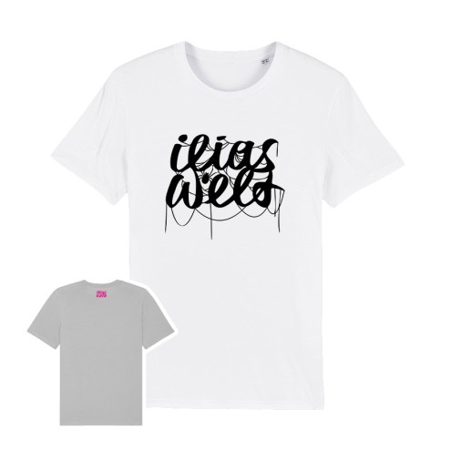Ilias world SPIDER black organic T-shirt unisex