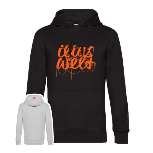 Ilias World SPIDER orange Premium Hoodie