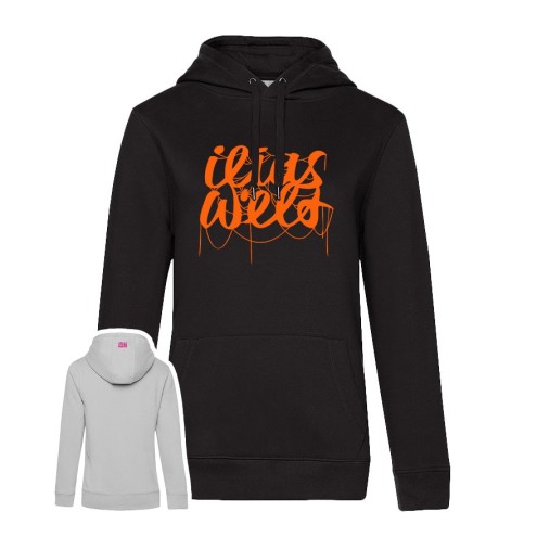 Ilias World SPIDER orange Premium Hoodie women