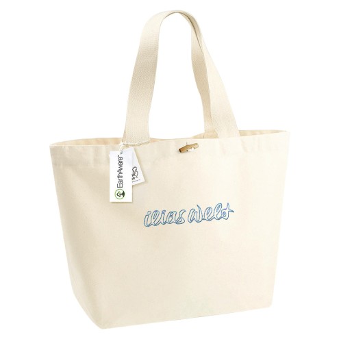 Ilias Welt KONTUR STICK Borsa in cotone biologico