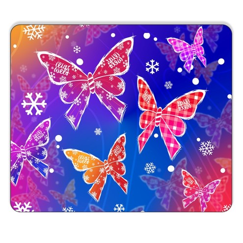 Winter-Schmetterlinge MousePad