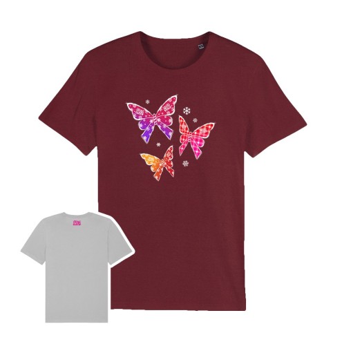 Papillons d'hiver T-shirt bio unisexe