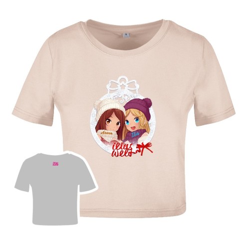 Mangadolls Winterzauber Crop T-shirt women