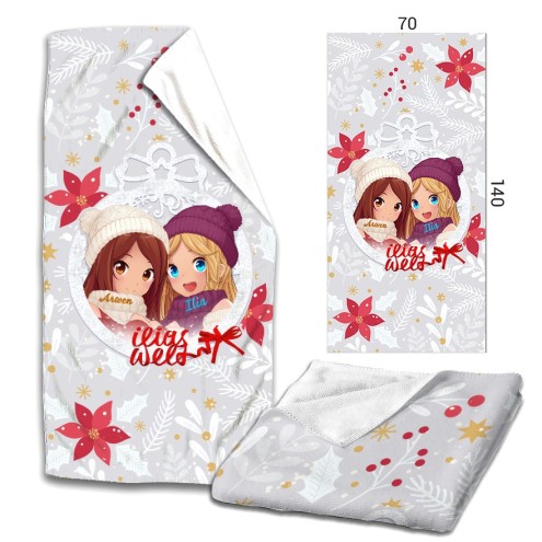 Asciugamano da bagno in microfibra Mangadolls winter magic