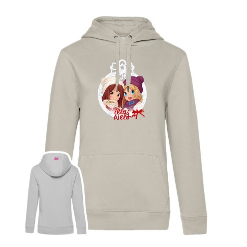 Mangadolls Felpa con cappuccio Winter Magic Premium donna