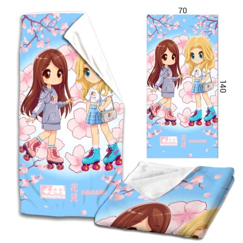 Mangadolls Hanami Serviette de bain en microfibre