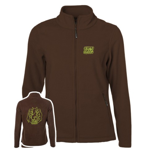 Ilias monde amour des chevaux brodé veste polaire women