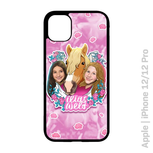 Ilias world horse love cell phone case black