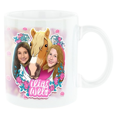 Ilias world horse love mug