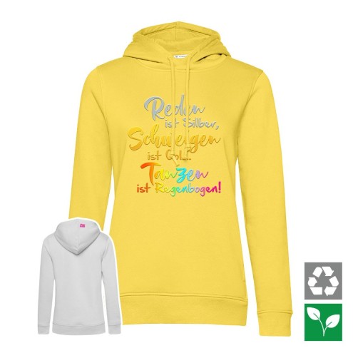 Dancing is Rainbow Organic Hoodie women
