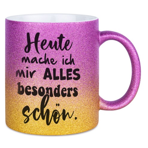 Today all nice glitter cup