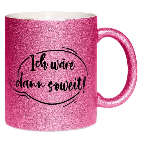 Unexpected twist glitter mug